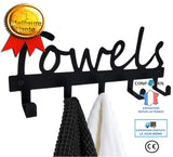 Cintre en fer forgé crochet à cinq maillons crochet multifonctionnel lettre serviette crochet simple créatif ménage salon ran