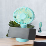 TD® Mini ventilateur à main portable charge silencieuse support de téléphone portable dessin animé de bureau petit ventilateur à mai