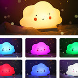 TD® Lampe de bureau cadeau d'anniversaire haute valeur créative rechargeable mignon nuage veilleuse modèle de couleur