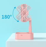 INN® Ventilateur à trois vitesses bureau pliable mini ventilateur de charge télescopique pliable usb ventilateur portable silencieux
