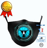 TD® Masques de Iron Man pour hommes et femmes d'impression de mode en plein air 3D Masques en tissu lavables réutilisables