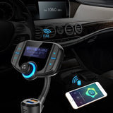 TD® Transmetteur FM de Voiture Bluetooth Appel Mains Libres - Bluetooth pour voiture avec port auxiliaire 3,5 mm - Accessoire auto