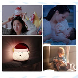 Veilleuse LED multicolore, pour chambre de bébé, cadeau de Noël Veilleuse d'apparence Père Noël