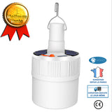 INN® Lumières de camping Ampoules solaires rechargeables Lumières de stand mobiles Lumières de marché de nuit Ampoules LED de secour