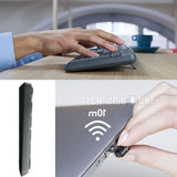 TD® Clavier souris sans fil USB tablette ordinateur kit ensemble ultra mince windows linux Mac chrome OS optique PC noir bureau