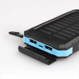 TD® 20000mAh Chargeur Batterie Externe Solaire 2-Port USB avec Dual LED Lampe Rechargement périphériques batterie portable