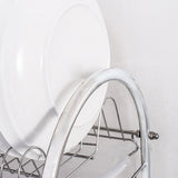 TD® Égouttoir de cuisine évier acier inoxydable égouttoir multi-fonctionnel égouttoir à vaisselle double couche acier inoxydable