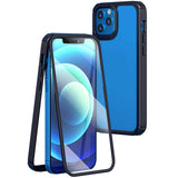TD® Coque de téléphone portable pour Apple 13Pro Max film trempé anti-poussière coque rigide deux-en-un housse de protection