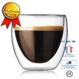 TD® Un ensemble de 8 tasses à café / verres / tasses à thé fleur / verres à vin rouge-80 ml, ensemble de tasses à café double