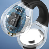 TD® Ecouteurs à clipser Bluetooth 5.3  Écran numérique intelligent  Suppression du bruit en HD et étanchéité Casque à conduction oss