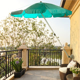 TD® Parasol extérieur à pampilles de plage avec protection solaire et parapluie de jardin de loisirs ondulé en bord de mer hydrofuge