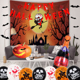 TD® Halloween decoration ensemble de ballons Arrangement d'ambiance Verre à vin Ensemble de films en aluminium