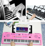 TD® Clavier piano 61 touches rechargeable pour enfant jouet instrument électrique portable stimulation intellectuelle éducative