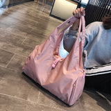 TD® Sac de voyage sac de rangement de voyage pliable couleur unie étanche grande capacité sac de fitness à une épaule sac de yoga