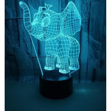 TD® Lampe optique poser décoratif tactile 7 couleurs illusion optique - modèle panda - faible consommation câble USB ou 3 piles AAA