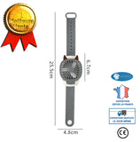 INN® Mini Ventilateur de Montre, Montre portable, Lumière LED Colorée, Ventilateur USB Pliable pour Femmes et Enfants (gris )