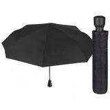 TD® Parapluie pliable noir Perletti 54 cm lumière UV toile de polyester Parapluie accessoire de bagages contre pluie ou UV sobre