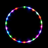 TD® Cerceau Multicolore de LED Glow Sport Hoop, Jouet pour cerceaux de Fitness de Musculation 90cm