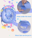 TD® Fauteuil à bascule à vibration pour enfants Fauteuil à bascule inclinable pour bébé  de 3 mois à 36 mois  64cm  * 55cm * 30cm