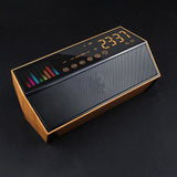 INN® Bluetooth haut-parleur grain de bois radio-réveil microphone intelligent amplificateur audio boîte cadeau électronique