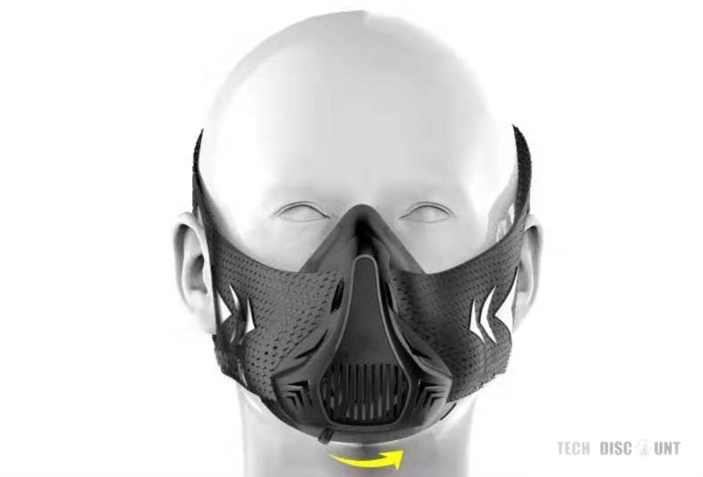 TD® Masque d'entraînement sport fitness respiratoire cardio intensifs gym résistance simulateur altitude conditionnement physique