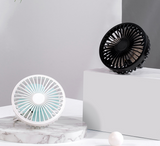 INN®  Ventilateur réglable Ventilateur Électrique de Voiture Mini Ventilateur Réglage à 3 Vitesses USB avec Veilleuse(Blanc )