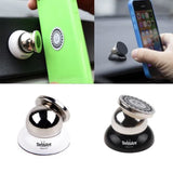 TD® 2 Supports  Universels Magnétiques Rotatifs à  360° de Voiture pour PDA GPS Smartphone - Blanc ou Noir Rond/ Esthétique/ Aimant