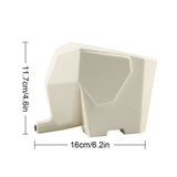 TD® Porte-couvert motif éléphant couleur blanc égouttoir pour petite vaisselle apparence tendance accessoire cuisine moderne