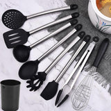 TD® 8pcs outils de cuisson résistants à la chaleur Premium Ustensiles de cuisine ensemble