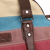 Sac de grande capacité pour femmes   36*15*32cm  Blocage des couleurs    Rangement multi-poches  Courroie d'épaule amovible