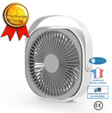 INN® Ventilateur USB, Mini Ventilateur, Ventilateur Rechargeable Silencieux Portable 360 ° Réglable 3 Modes Ventilateur de Bureaux a