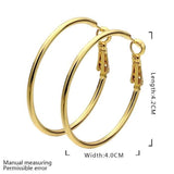 LSC® Boucles d'oreilles géométriques en alliage Boucles d'oreilles rondes polyvalentes de personnalité simple Accessoires