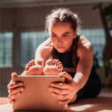 TD® Brique de yoga en liège lesté femelle adulte haute densité studio de yoga outils auxiliaires spéciaux équipement de débutant de