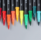 Ensemble de stylo aquarelle 24 couleurs, stylo ligne, pointe souple, stylo aquarelle, art pour enfants, stylo à peinture, aqu