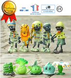 TD® Figurines Plants vs Zombie jouet poupée miniature jeux héros peluche carnivore set de 10 décoration