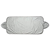 TD® Pare-Soleil Protecteur   Pare-Brise Avant et Pare-brise Arrière  de Voiture Compatible Argent Réversible Multi-usage Waterproof