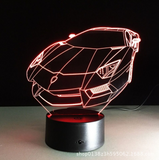 TD® 3D Lampe Illusion Optique Led Veilleuse 3D Led Lampe Voiture Forme Ampoules Night Light Night Illumination Optique IllumKF584342