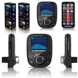 TD® Transmetteur FM Bluetooth puissance lecteur mp3 Voiture Main Libre Musique Adaptateur Radio sans Fil Kit chargement téléphone