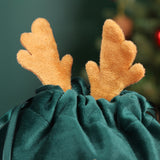 TD® Sac de pomme de Noël Sac de velours de fruits de la veille de Noël Sac de velours Emballage de cadeau de Noël 5pack