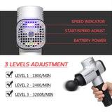 TD® Pistolet de Massage corporel d'électrothérapie 4 têtes AC220V Rechargeable intensité réglable plat sans bruit masseur petit et l