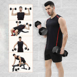TD® Équipement de remise en forme à domicile de formation de bras pour hommes d'haltères hexagonaux 2 * 2.5 kg