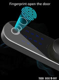 TD® serrure verrou biometrique porte coulissante connectee chambre a code digital intelligente cadenas electronique numerique