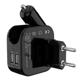 TD® Chargeur USB 2 en 1 pour Voiture et Maison - 2 ports USB (2,4 A) pour allume cigare et prises murales - Pour tablette tout 25436