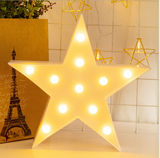 TD® Guirlande lumineuse LED blanche à cinq branches en forme d'étoile L lumière décorative