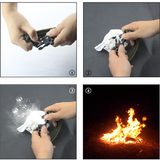 Bracelet tressé en corde de nylon, ouvre-bouteille multifonction, boussole, bracelet bâton lumineux, sports de plein air, cam