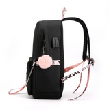 TD® Sac à dos ordinateur portable unisexe sac de voyage de randonnée avec port de chargement USB