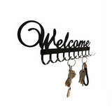 Cintre porte-clés en fer forgé porte-manteau mural support de rangement sans clou cintre tenture murale noir simple patère cr