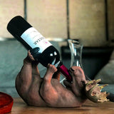 TD® Créatif nordique rétro résine Simulation cerf casier à vin articles ménagers décoration intérieur armoire à vin artisanat