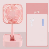 INN® Ventilateur à trois vitesses bureau pliable mini ventilateur de charge télescopique pliable usb ventilateur portable silencieux