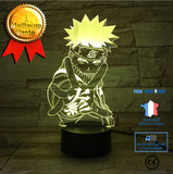 TD® 3D Lampes Illusions Optiques Naruto Lampe Veilleuse LED 7 couleurs Touch Mood Lamp de Table Cadeau De Noël